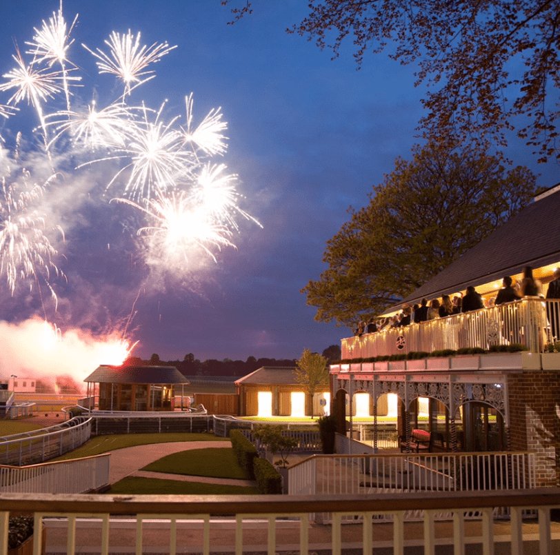 fireworks over York racecourse