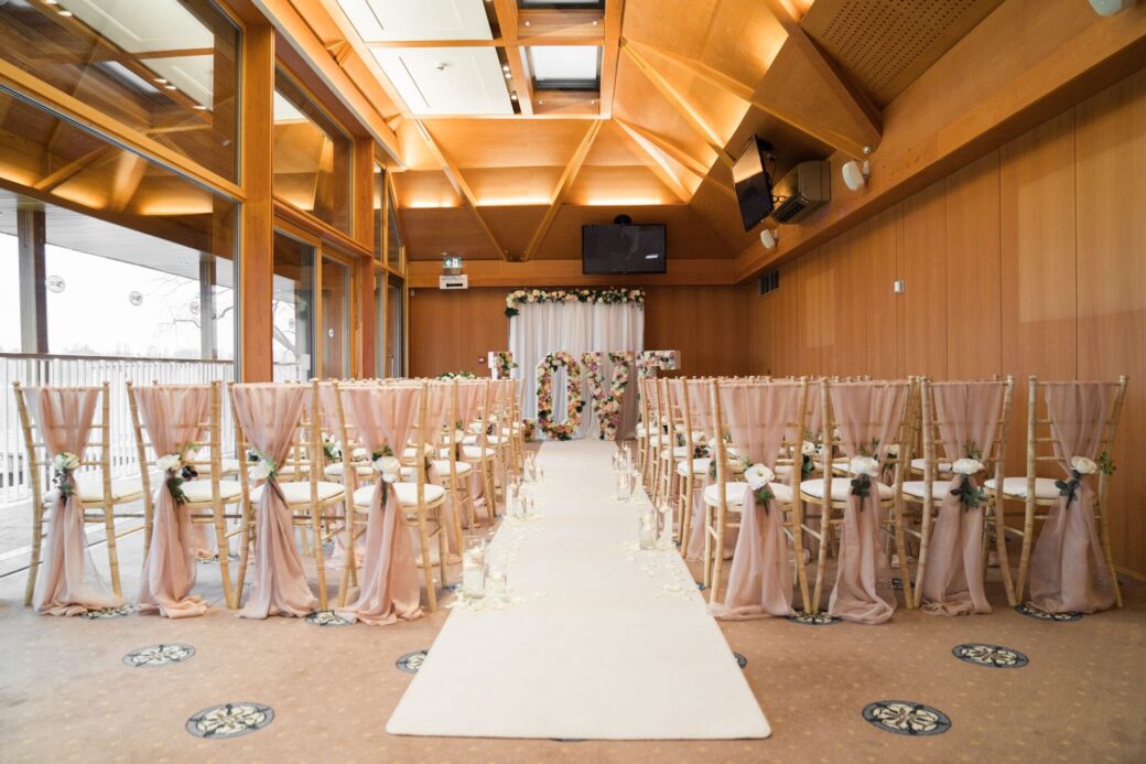 barn wedding seats