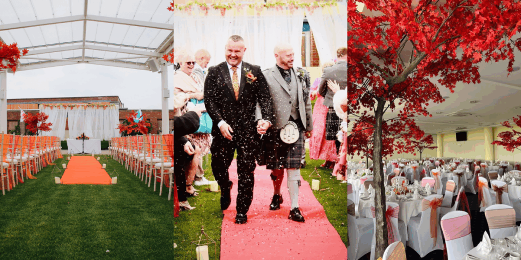Weddings at York Racecourse image collage