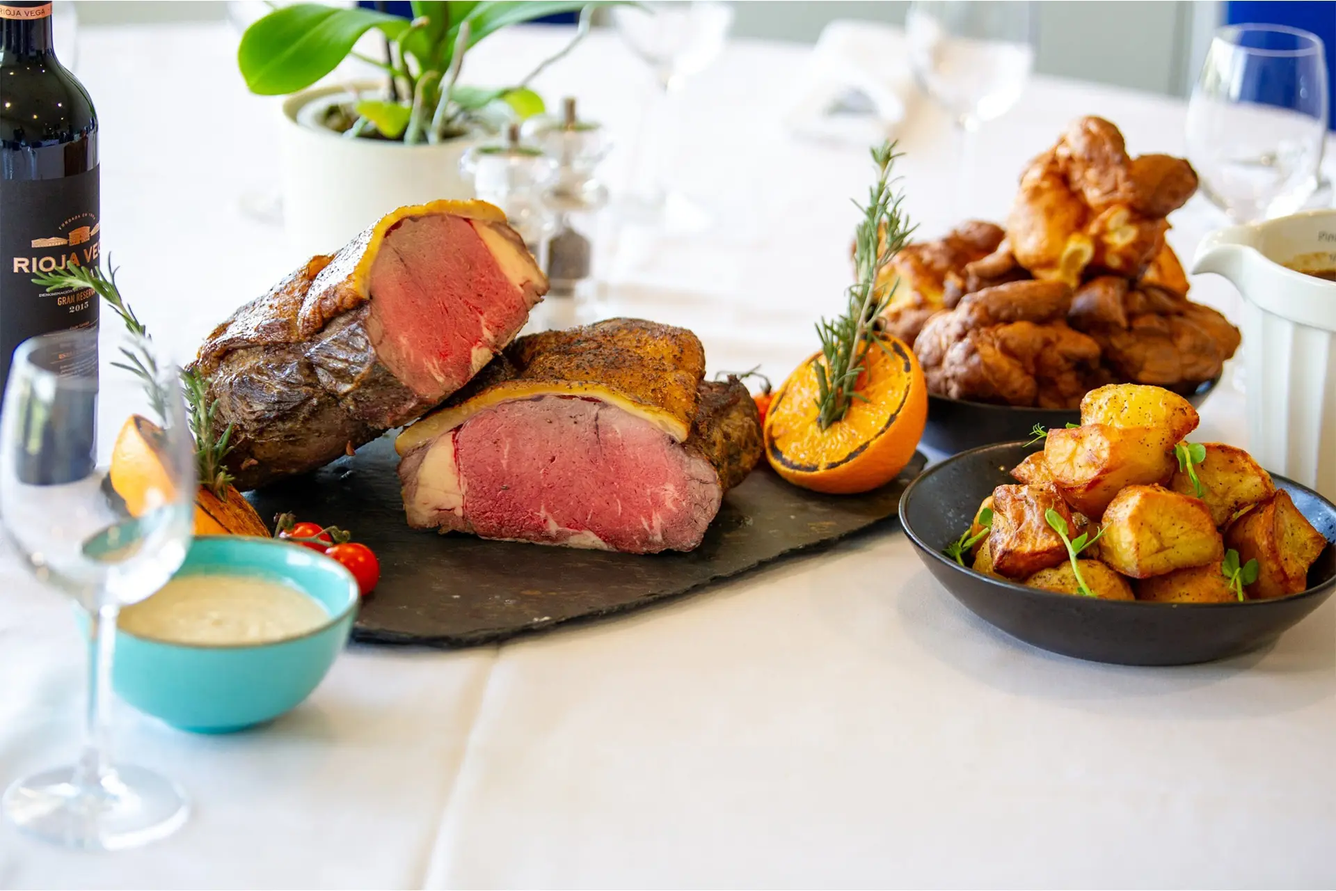 a fine roast dinner at the York Racecourse
