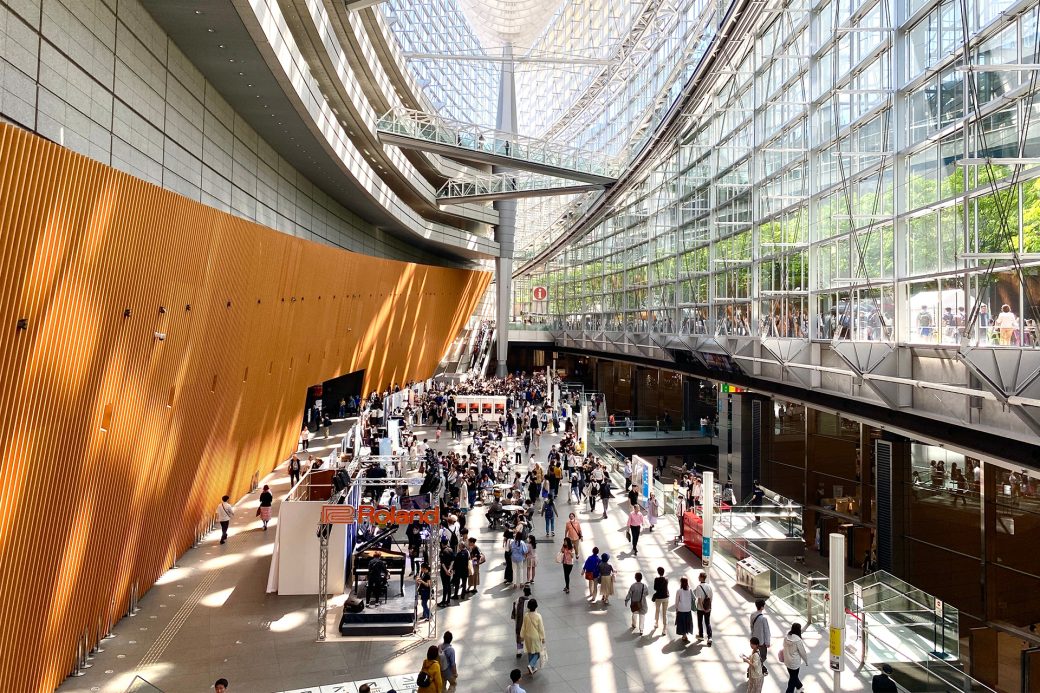 an example of good event branding in a large airy conference centre